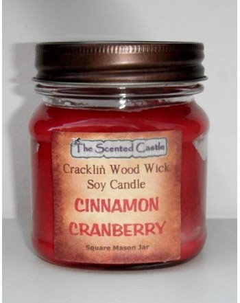 Cinnamon Cranberry Scented Cracklin Candle