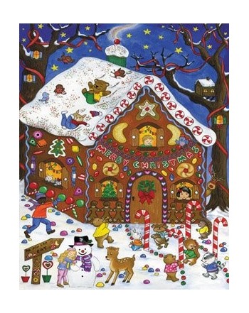 Gingerbread Greeting Calendar Countdown Christmas