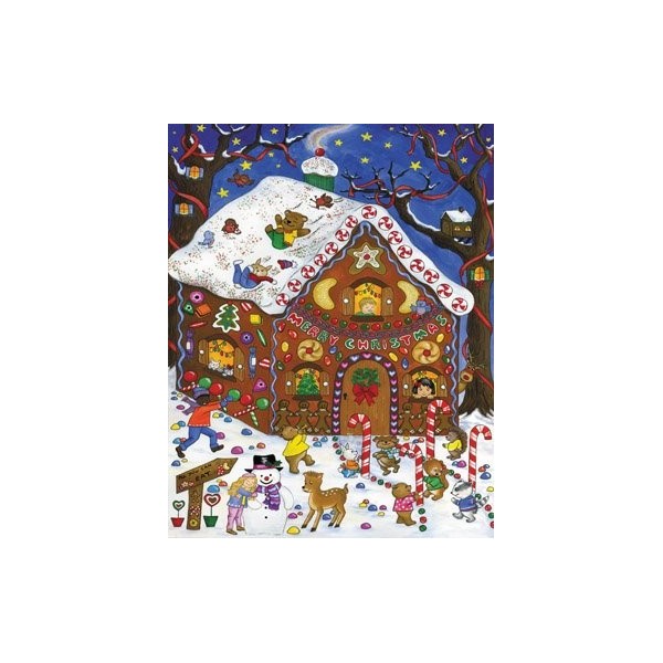 Gingerbread Greeting Calendar Countdown Christmas