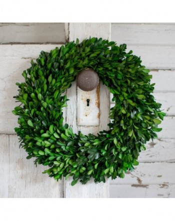 Preserved Boxwood Garden Wreath Inch