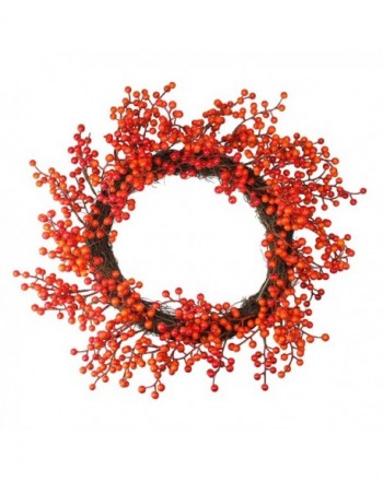 Northlight Orange Artificial Thanksgiving Wreath