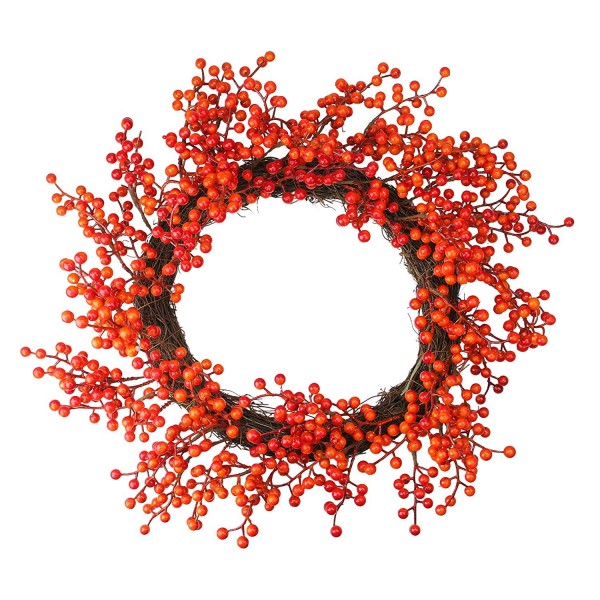 Northlight Orange Artificial Thanksgiving Wreath
