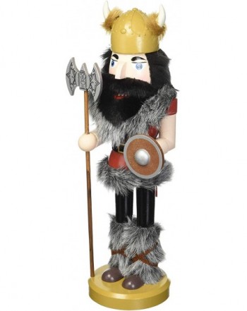 Santas Workshop Viking Nutcracker Yellow