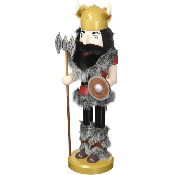 Santas Workshop Viking Nutcracker Yellow