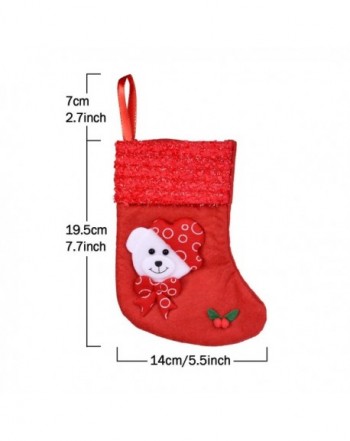 6Pcs Christmas Stocking Gifts Treat Bags for Christmas Tree Decorations ...