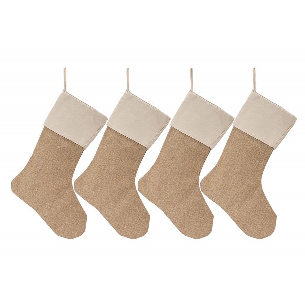 WeiVan Christmas Stocking Burlap Decorum