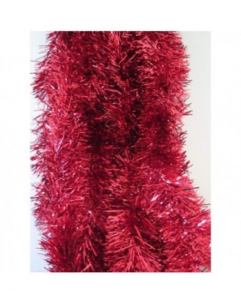 Red Foil Tinsel Christmas Garland 354