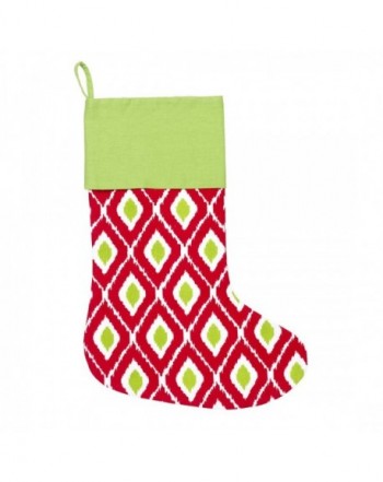 Christmas Stocking in Holiday Ikat
