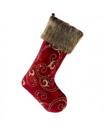 Valery Madelyn Burgundy Christmas Stockings