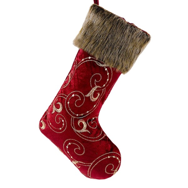 Valery Madelyn Burgundy Christmas Stockings