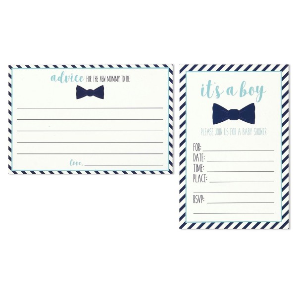 Pack Shower Invitations Advice Cards