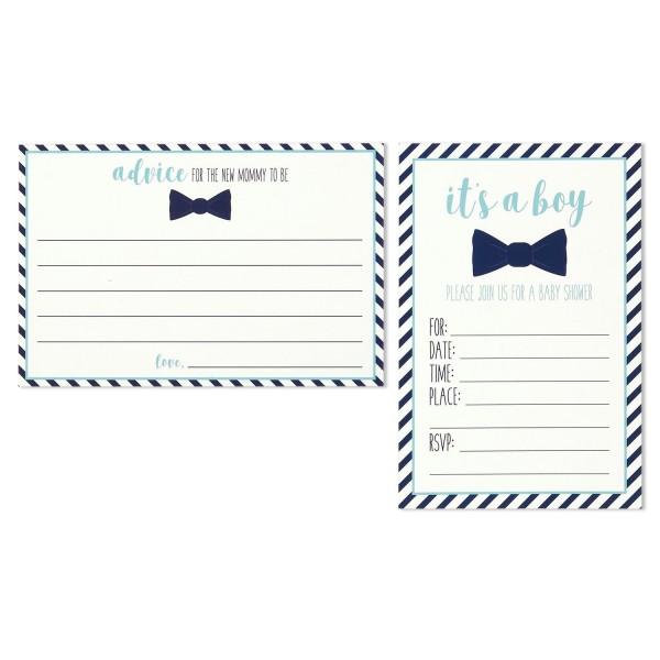Pack Shower Invitations Advice Cards Pack Shower Invitations Advice Cards