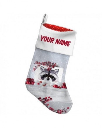 NEONBLOND Christmas Stocking Geometric Raccoon