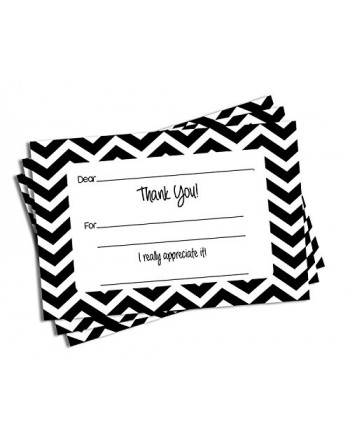 Thick Stock Black Chevron Envelopes