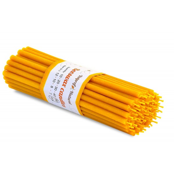 Votprof Beeswax Candles Natural Birthday