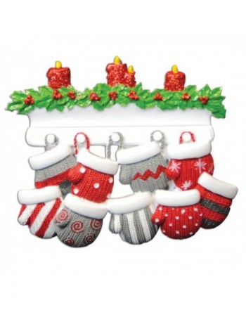 Mitten Personalized Christmas Ornament Polar
