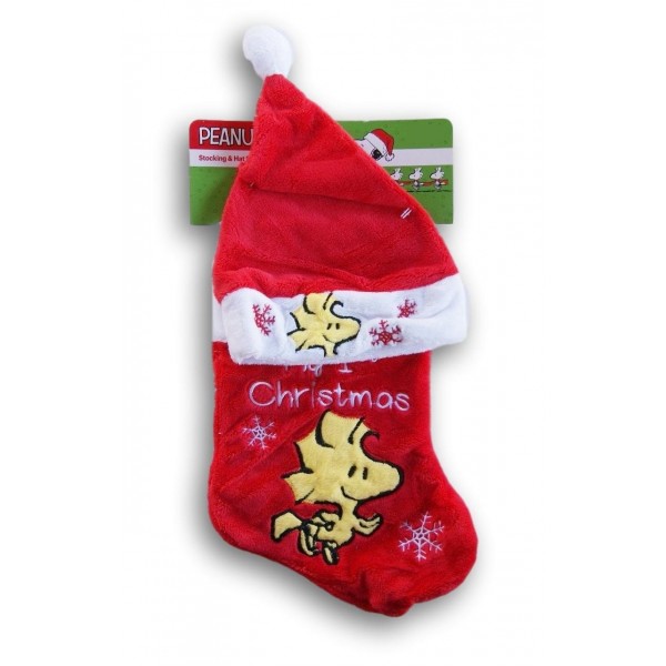 Peanuts Woodstock Christmas Plush Stocking