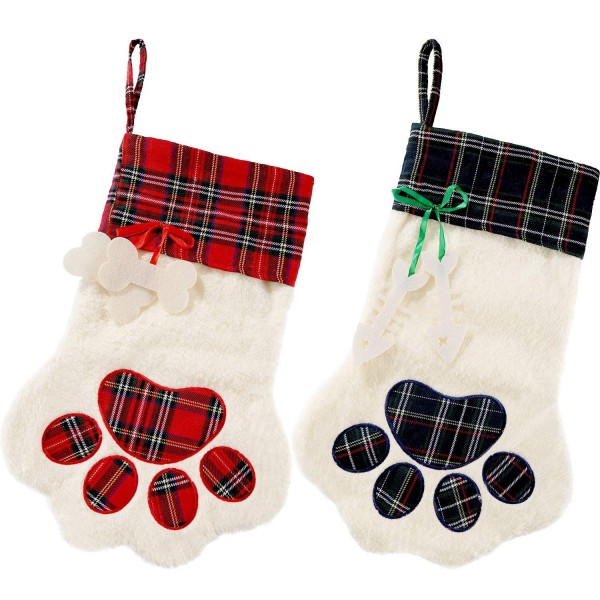 Jetec Christmas Stockings Fireplace Decoration