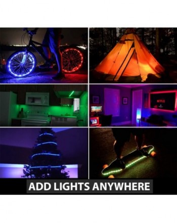 LED Light Strip Battery Powered LED Strip Lights with 24 Key RF Remote ...