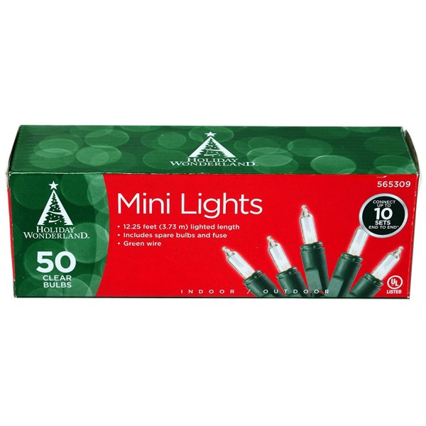 50 Count Clear Christmas Light Set