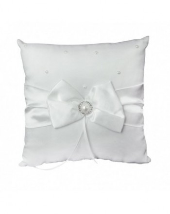 Elegant Bowknot Rhinestone Wedding Cushion