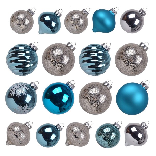 Teresa's Collections 18ct Winter Land Glass Blown Christmas Ball ...