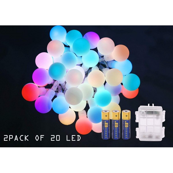 INDIGOOO Waterproof Color Changing Battery Christmas