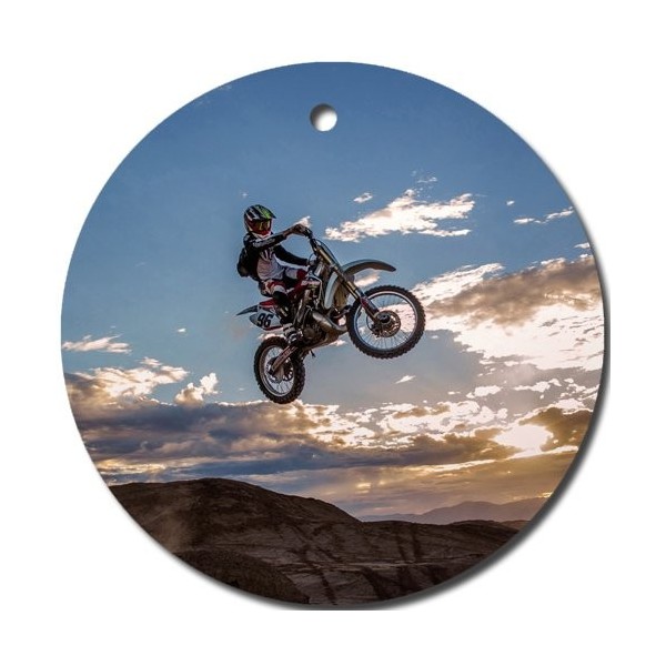 Motorcycle Motocross Ornament porcelain Christmas