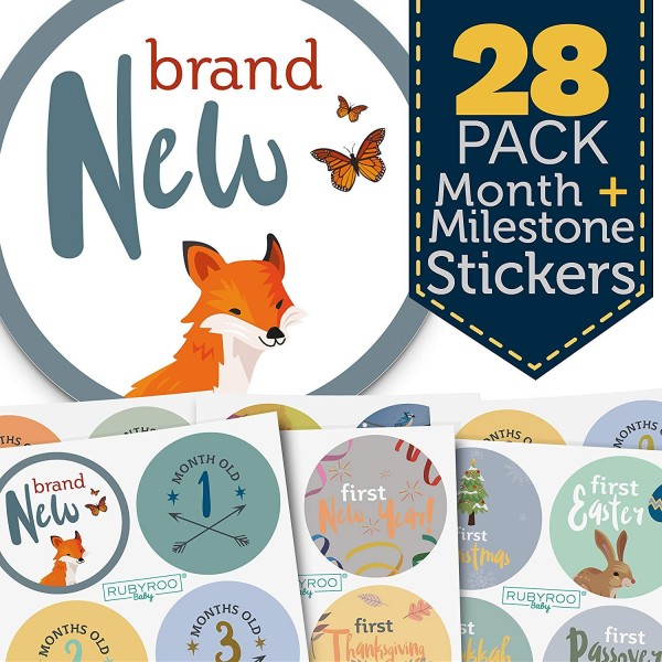 Baby Month Milestone Stickers milestones