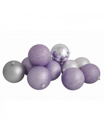 Northlight Lavender Shatterproof Christmas Ornaments