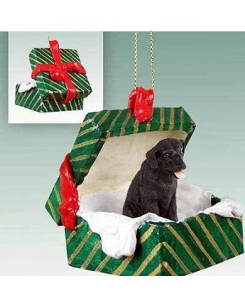 Black Lab Gift Christmas Ornament