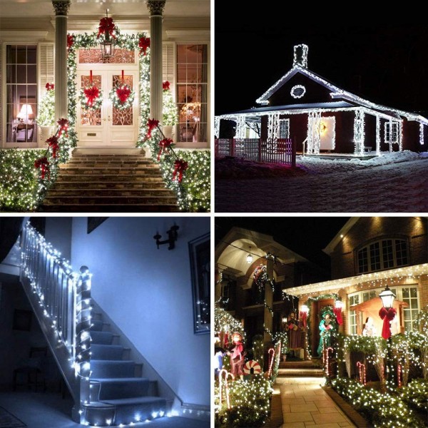 LED Outdoor String Lights with Remote Control-Christmas Fairy String ...