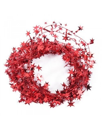 DierCosy Glittering Red Star Christmas Decoration