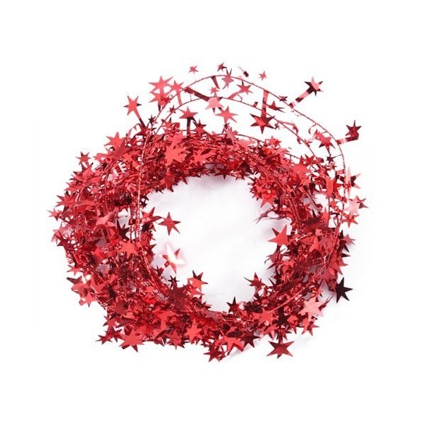 DierCosy Glittering Red Star Christmas Decoration