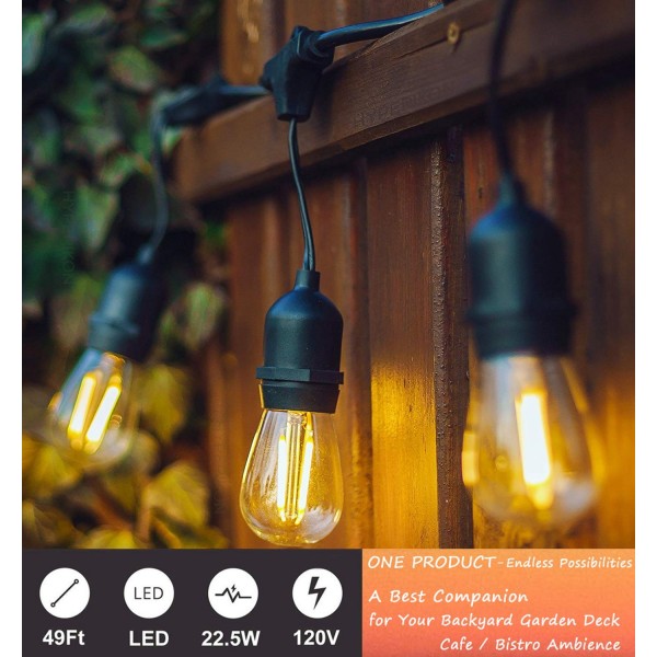 dimmable string lights outdoor