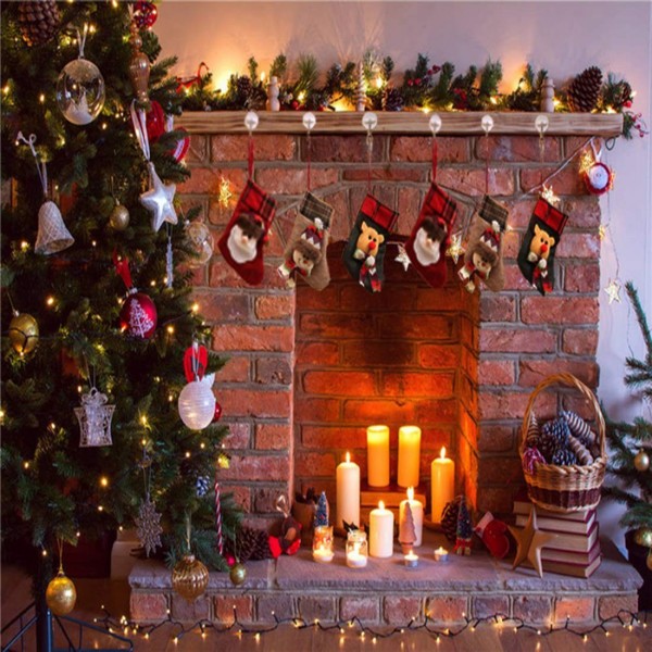 Christmas Stocking 3 Pack Santa Claus Snowman Reindeer - Xmas Eve Home ...