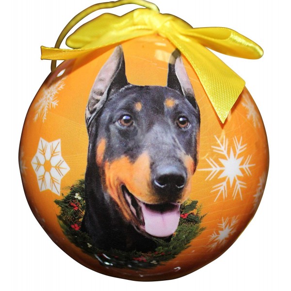 Doberman Christmas Ornament Shatter Personalize