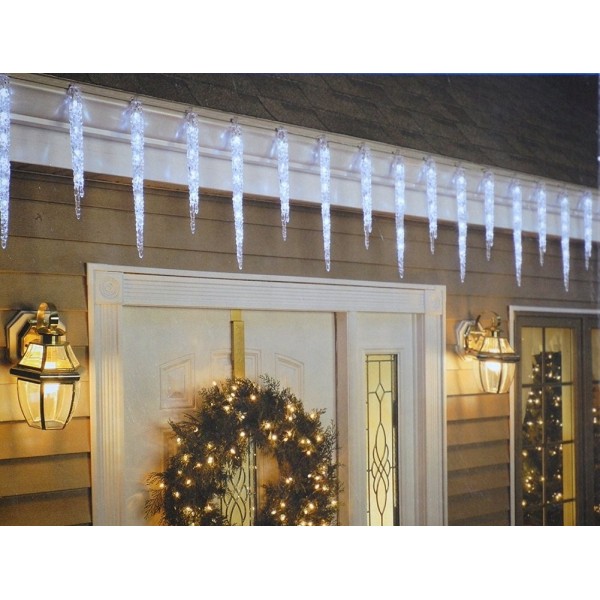 GE 20 Count Twinkling Crystal Icicle