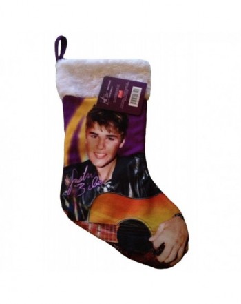 Justin Bieber Christmas Stocking Purple