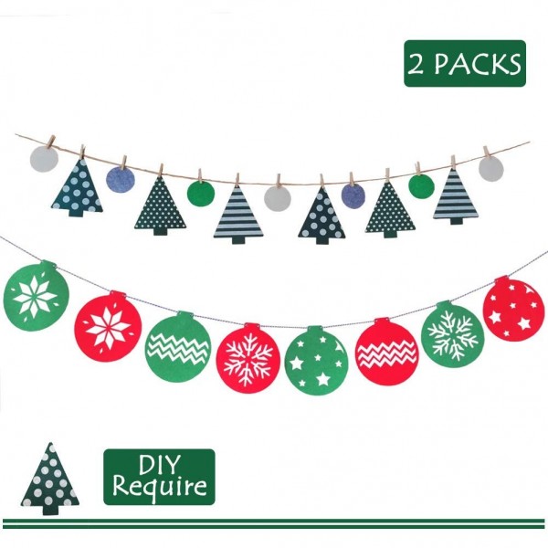 Christmas Garlands Decorations Non woven Fireplace