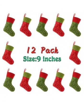 Solucky Christmas Stockings Snowflake Decorations