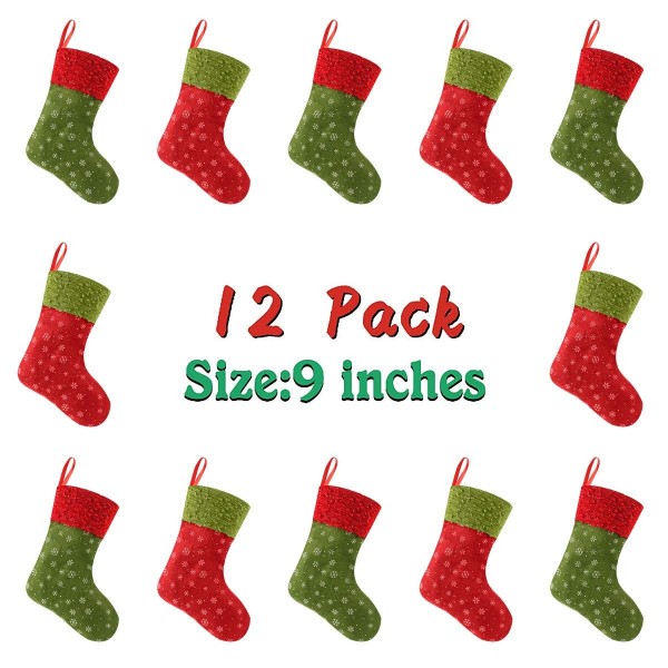 Solucky Christmas Stockings Snowflake Decorations