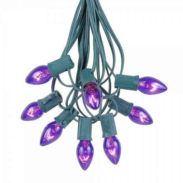 Novelty Lights Purple Christmas Set