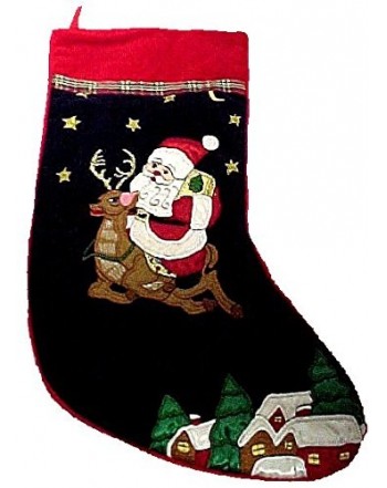 Gorgeous Christmas Holiday Stocking Reindeer