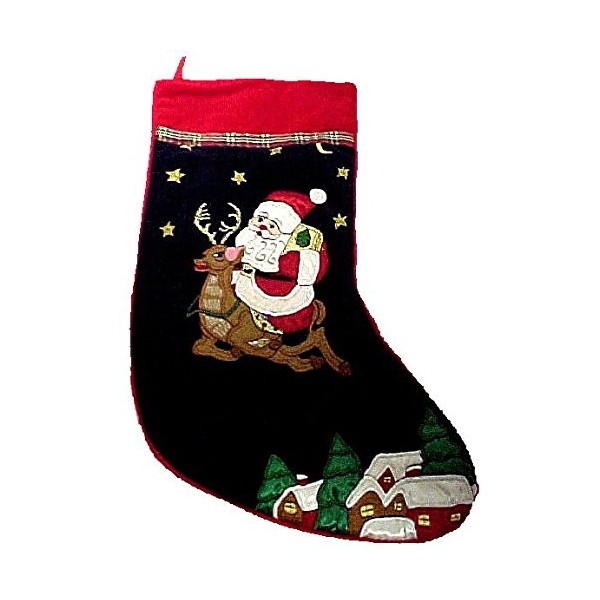 Gorgeous Christmas Holiday Stocking Reindeer