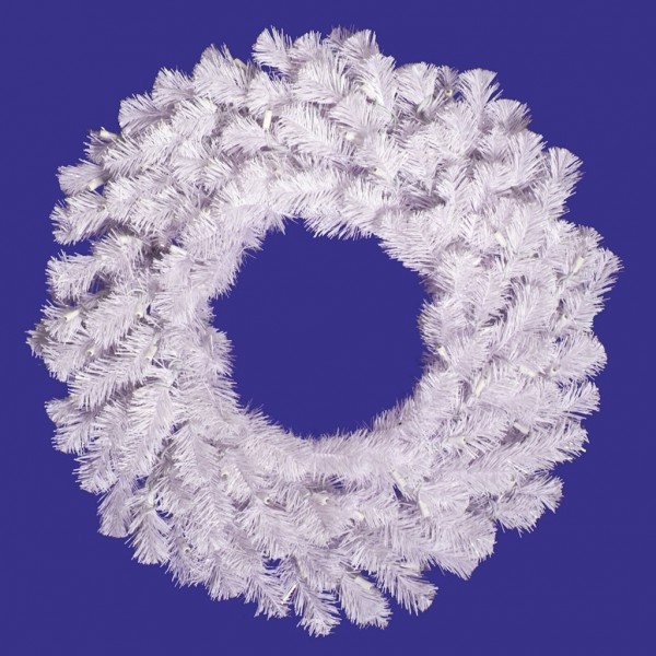Vickerman Crystal Spruce Wreath Unlit 24 Inch