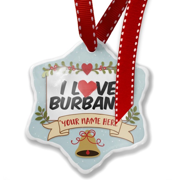 NEONBLOND Custom Burbank Christmas Ornament