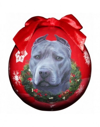 Pit Bull Christmas Ornament Personalize