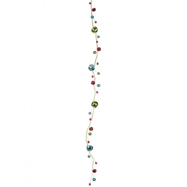 Sullivans Multicolor Jingle Gold Tone Garland