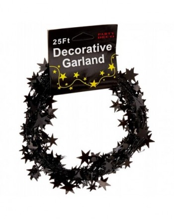 PARTY DECO Foil Garland Black